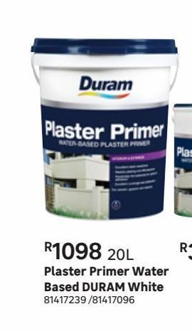 Leroy Merlin Plaster primer water based duram white offer