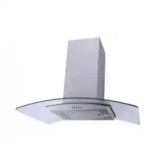 Hirsch's Falco 90cm island curved glass extractor - fal-90-is90a offer
