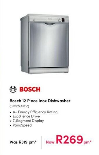 Teljoy Bosch 12 Place Inox Dishwasher offer
