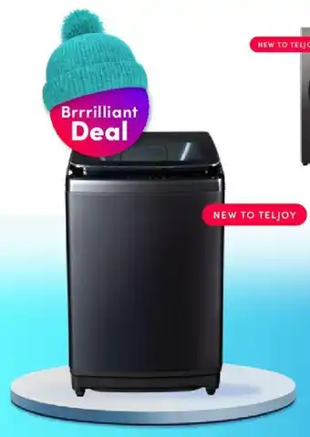 Teljoy Hisense 18kg Titanium Grey Top Loader Washing Machine offer