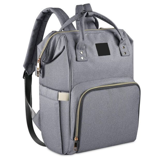 Multifunction baby travel backpack with large storage grey offer at