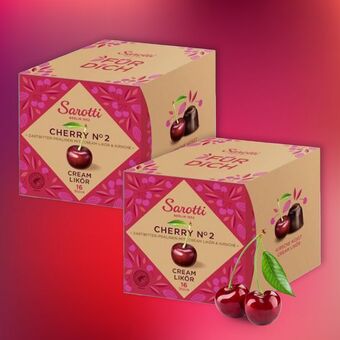 2x 192g cherry no2 cream liqueur chocolate gift boxes