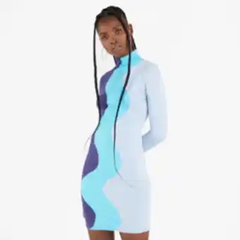 The FIX Women's blue & purple colourblock bodycon dress offer