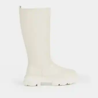 The FIX Women's milk knee high chunky boot offer
