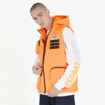 Sportscene Redbat men's orange utility gilet offer