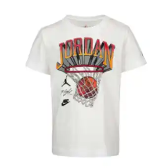 Sportscene Jordan boys hoop style white t-shirt offer
