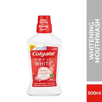 Clicks Optic white daily mouthwash sparkling fresh mint 500ml offer