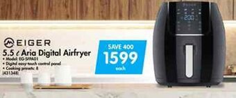 Eiger 5.5L Aria Digital Airfryer