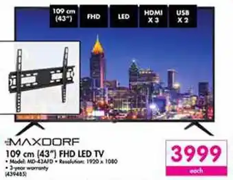 Makro Maxdorf 109cm (43") FHD LED TV offer