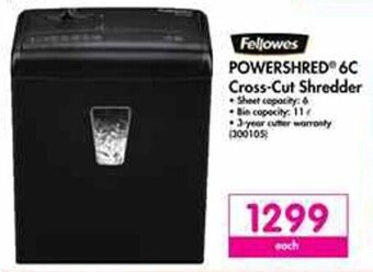 Makro Fellowes Powershred 6C Cross-Cut Shredder offer