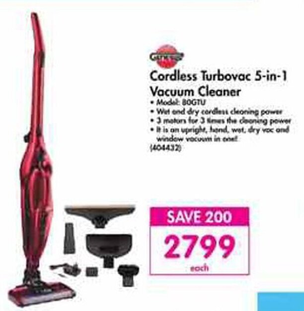 Cordless Turbovac 5-in-1 Vacuum Cleaner 
