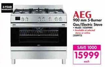 Makro AEG 900mm 5-Burner Gas / Electric Stove offer