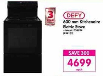 Makro Defy 600mm Kitchenaire Electric Stove offer