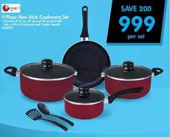 Makro 9-Piece Non-Stick Cookware Set offer