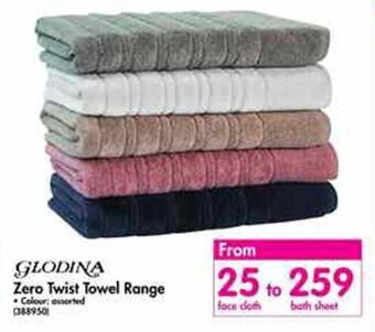 Makro Glodina Zero Twist Towel Range Face Cloth offer