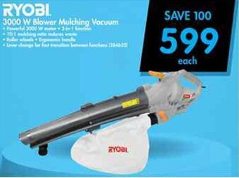 Makro Ryobi 3000W Blower Mulching Vacuum offer
