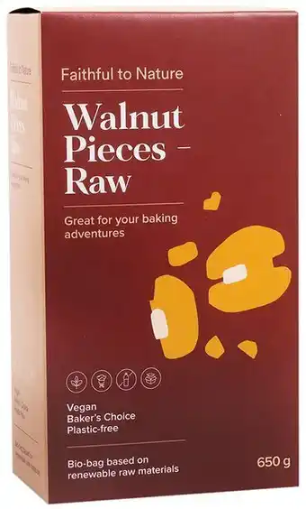 Faithful to nature walnut pieces - raw