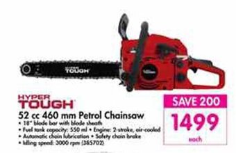 Makro Hyper Tough 52cc 460mm Petrol Chainsaw offer