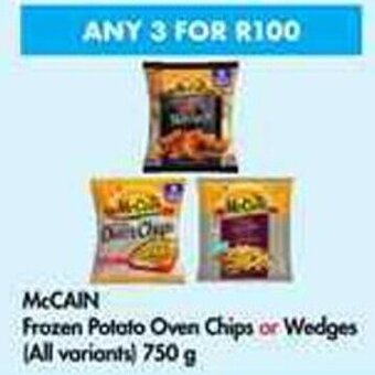 Makro McCain Frozen Potato Oven Chips or Wedges All Variants 3 x 750g offer