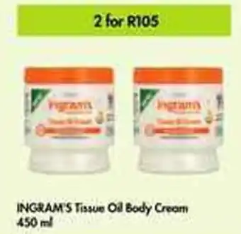 Makro Ingram's Tissue Oil Body Cream 2 x 450ml offer