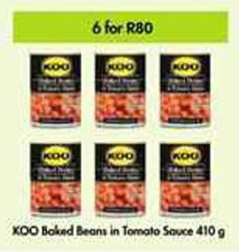 Makro Koo Baked Beans in Tomato Sauce 6 x 410g offer
