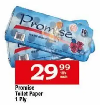 Oxford Freshmarket Promise Toilet Paper 1 Ply 10's each offer
