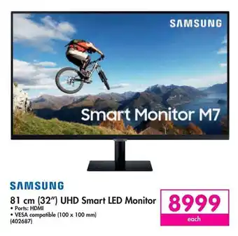 Makro Samsung 81cm (32") UHD Smart LED Monitor offer