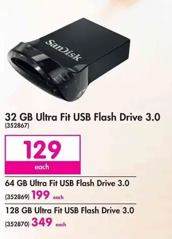 SanDisk 32GB Ultra Fit USB Flash Drive 3.0