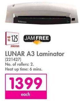 Makro Fellowes Lunar A3 Laminator offer