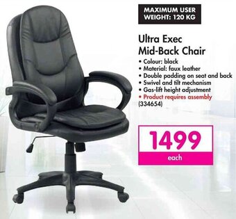 Makro Ultra Exec Mid-Back Chair offer