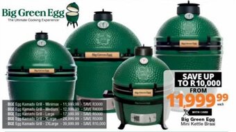 Checkers Big Green Egg Mini Kettle Braai offer