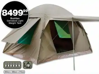 Checkers Bushtec Gemsbok Light Weight Tent offer