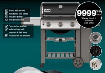Checkers Weber Spirit II 3-Burner Gas Braai offer