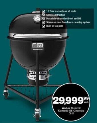 Weber Summit Kamado E6 Charcoal Grill