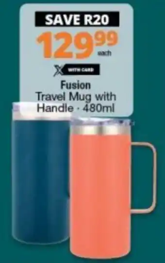 Checkers Travel Mug with Handle 480ml offer
