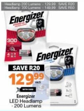 Checkers Energizer LED Hedlamp 200 Lumens offer
