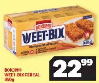 Usave Bokomo Weet-Bix Wholegrain Wheat Biscuits 450g offer