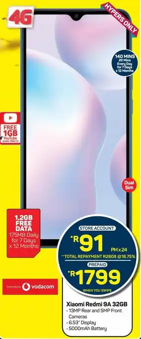 Pick n Pay Xiaomi Redmi 9A 32GB offer
