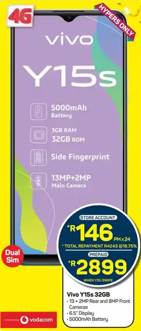 Pick n Pay Vivo Y15s 32GB offer