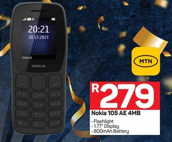 Pick n Pay Nokia 105 AE 4MB offer