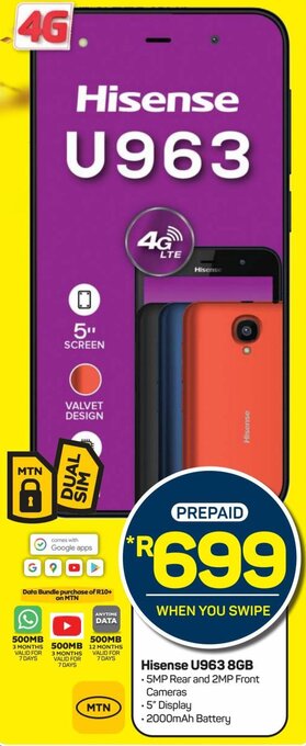 Pick n Pay Hisense U963 8GB offer