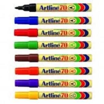 Artline ek70 permanent marker bullet point assorted 1.5mm box of 12