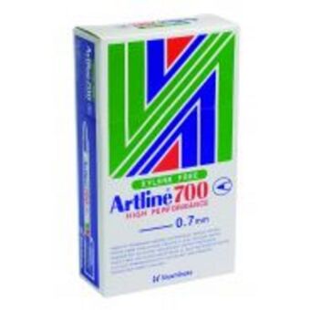 Artline ek700 permanent marker fine bullet point 0.7mm black box of 12