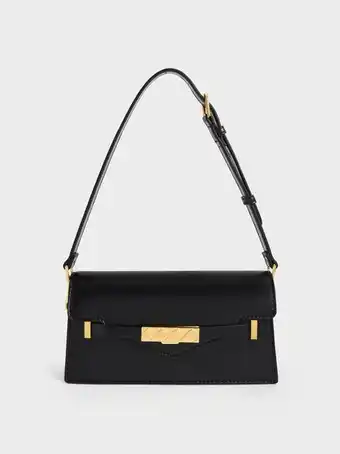 Charles & Keith Mini sabrina envelope shoulder bag - black offer