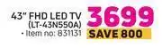 Game JVC 43" FHD LED TV LT-43N550A offer