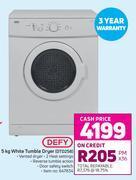 Game Defy 5Kg White Tumble Dryer DTD258 offer