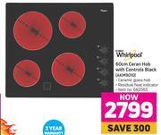 Game Whirlpool 60cm Ceran Hob With Controls Black AKM9010 offer