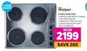 Game Whirlpool 4 Plate Solid Hob offer