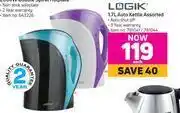 Game Logik 1.7L Auto Kettle Assorted-Each offer