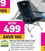 Game Camp Master Deluxe 300 High Back Chair offer